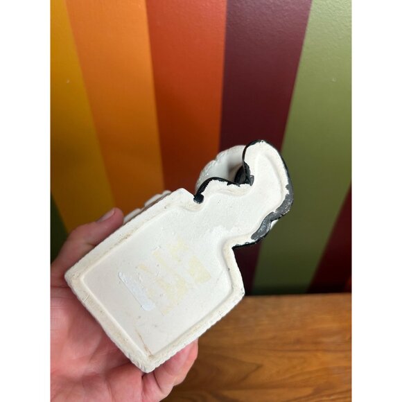 Vintage Christmas smiling Santa planter with sack ceramic cute kitschy - Picture 4 of 10